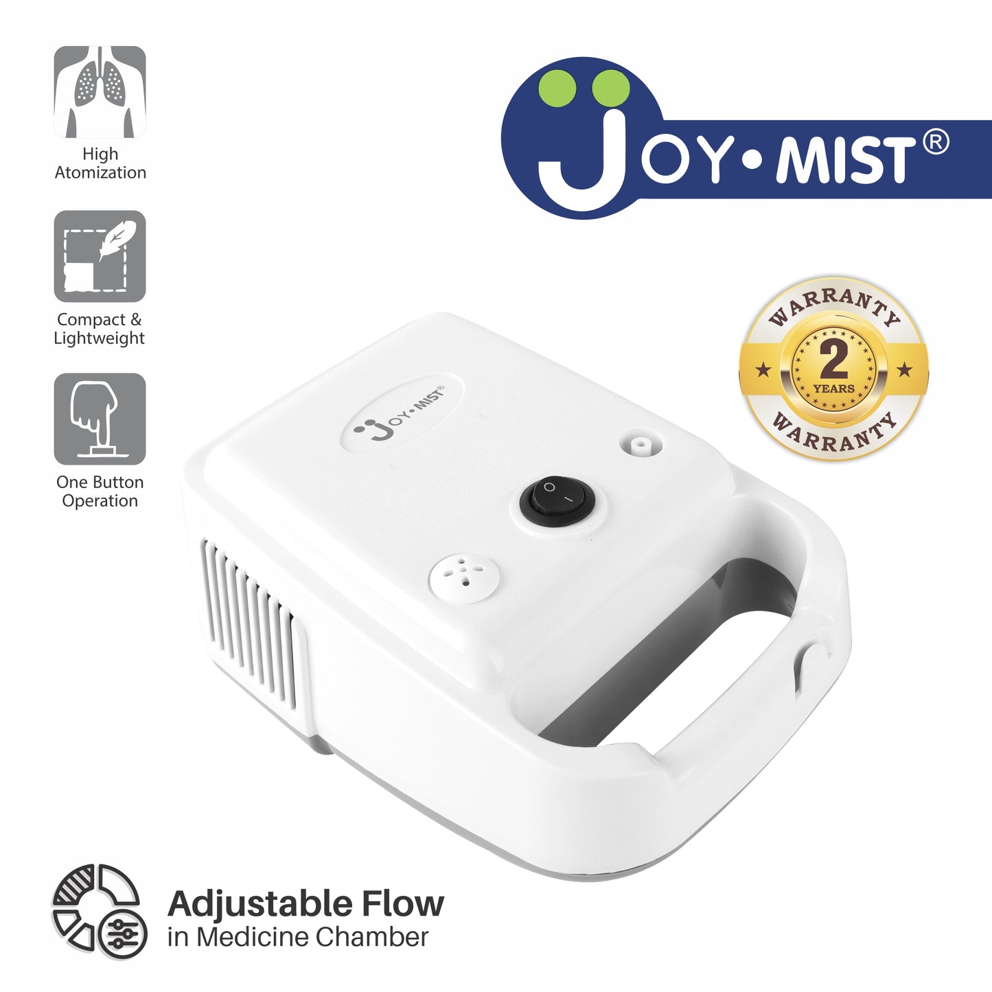 JOYMIST Classic Nebulizer Compressor Complete Kit Nebulizer with Child and Adult Masks