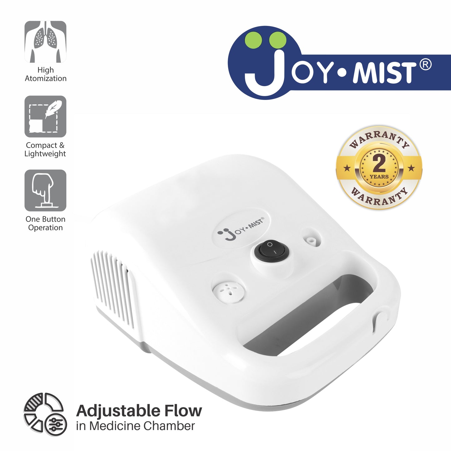 JOYMIST Handy Nebulizer Compressor Complete Kit Nebulizer with Child and Adult Masks