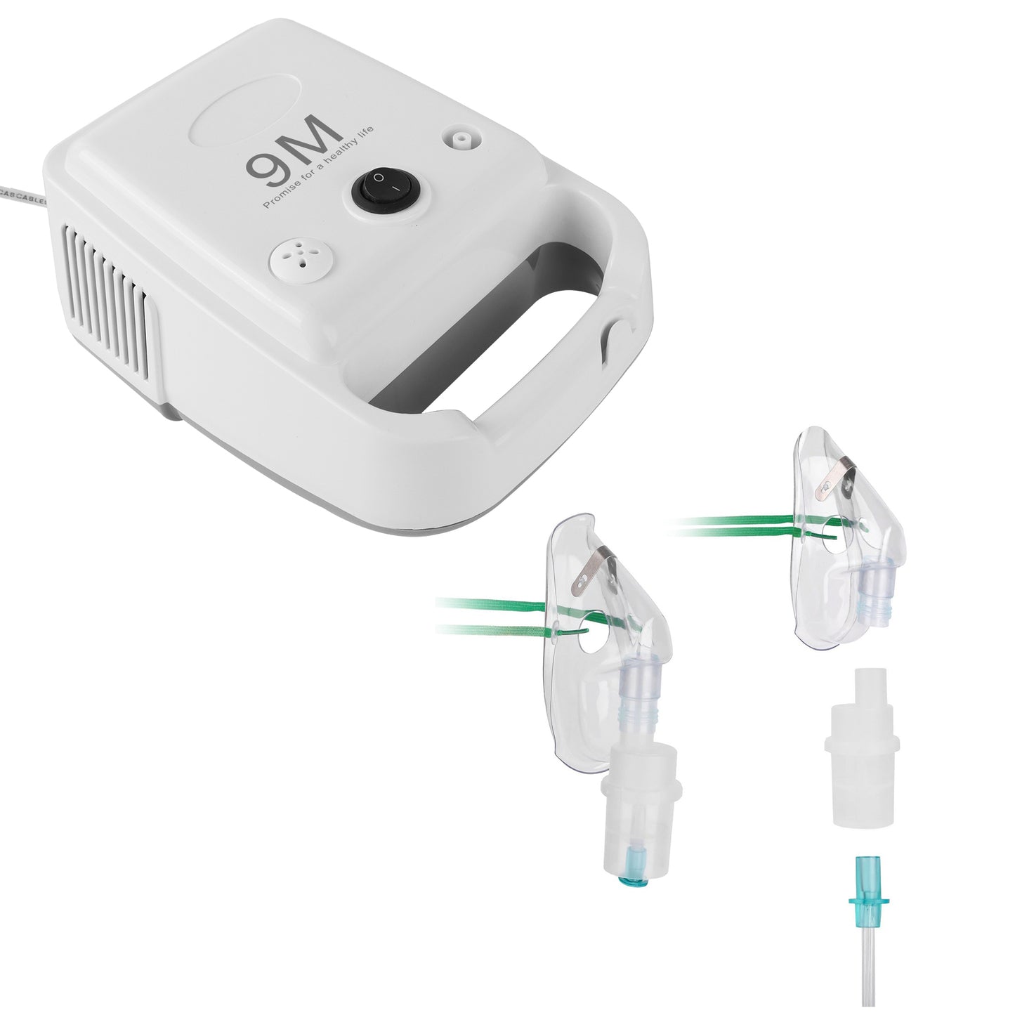 9M Classic Nebulizer Compressor 360° Degree Nebulization Kit For Child and Adults