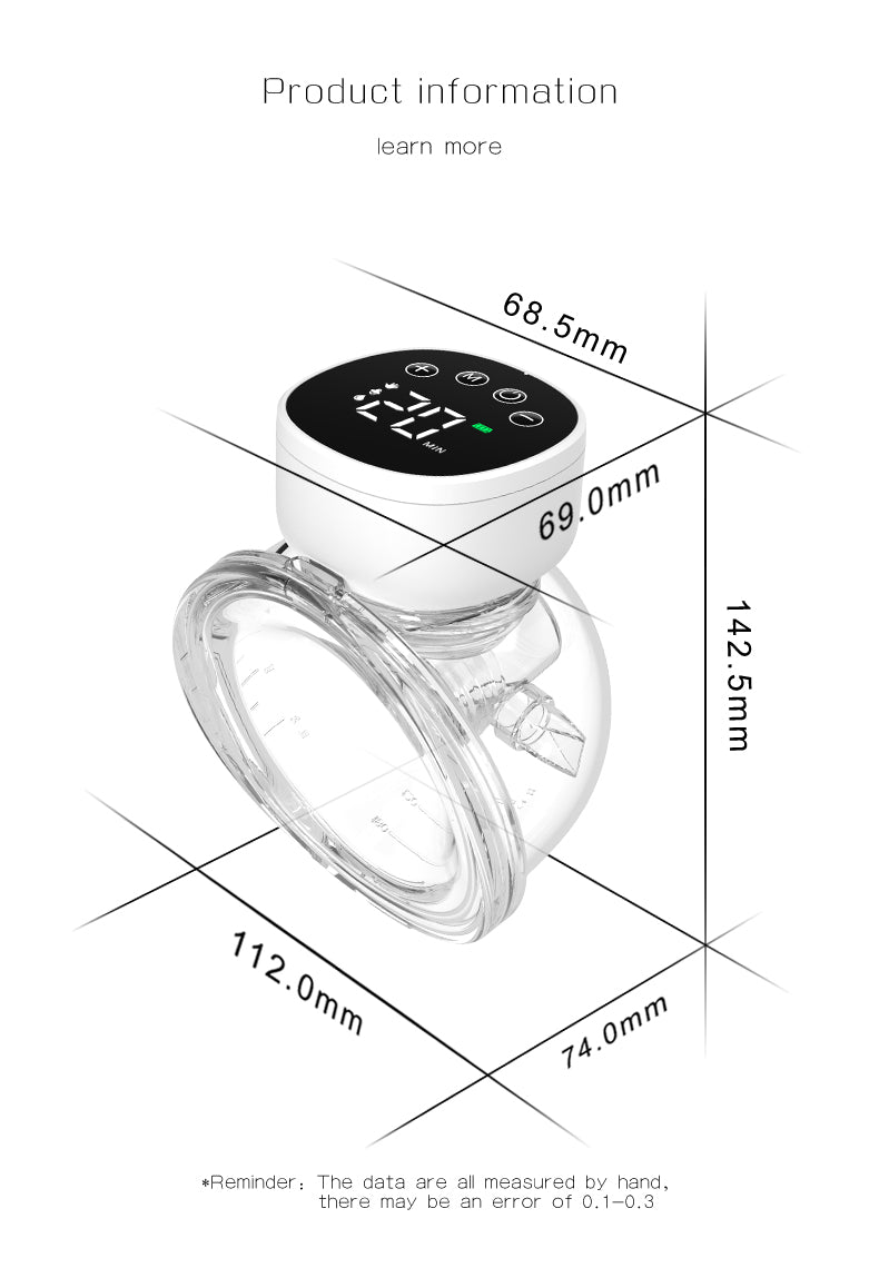 9M Electric Breast Pump (Wearable) with bottle
