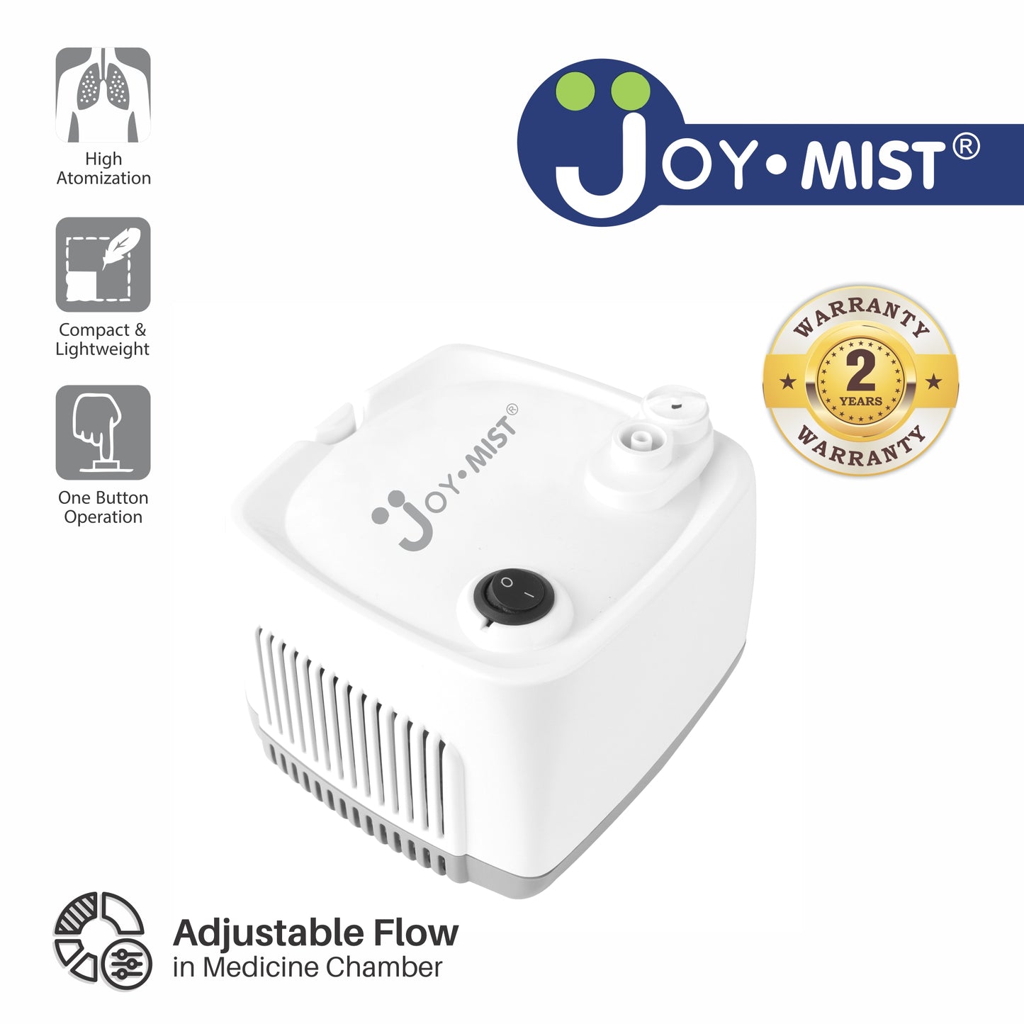 JOYMIST ECO 1 Nebulizer Compressor Complete Kit Nebulizer with Child and Adult Masks