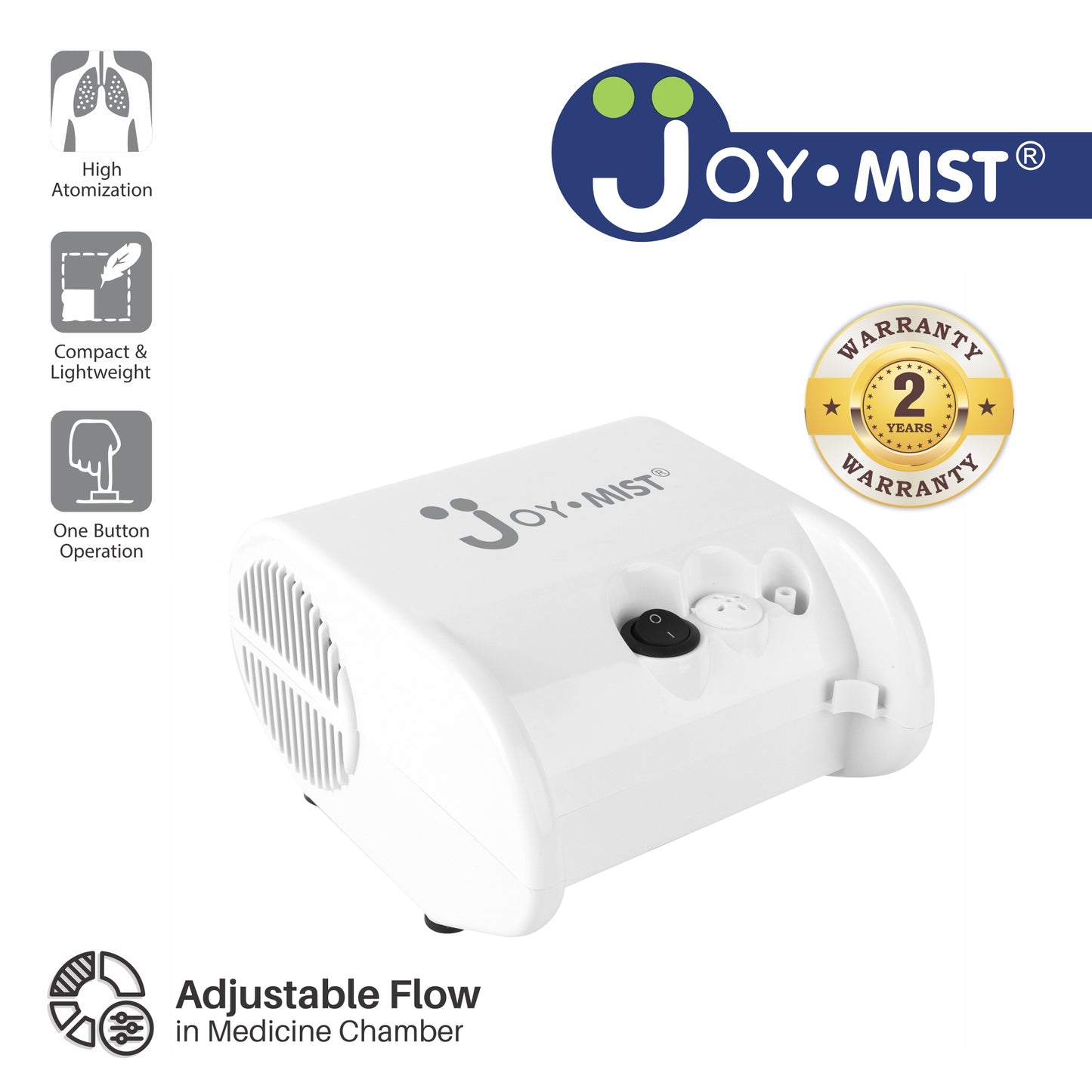 JOYMIST Ultra Pro Nebulizer Compressor Complete Kit Nebulizer with Child and Adult Masks