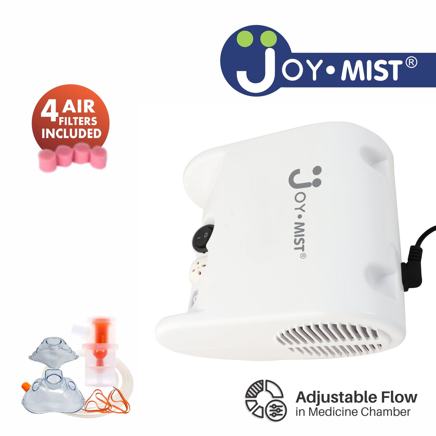 JOYMIST Ultra Pro Nebulizer Compressor Complete Kit Nebulizer with Child and Adult Masks