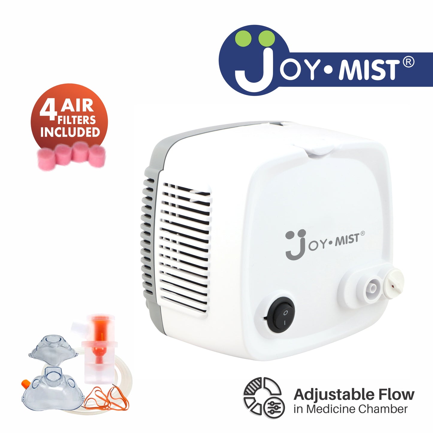 JOYMIST ECO 1 Nebulizer Compressor Complete Kit Nebulizer with Child and Adult Masks