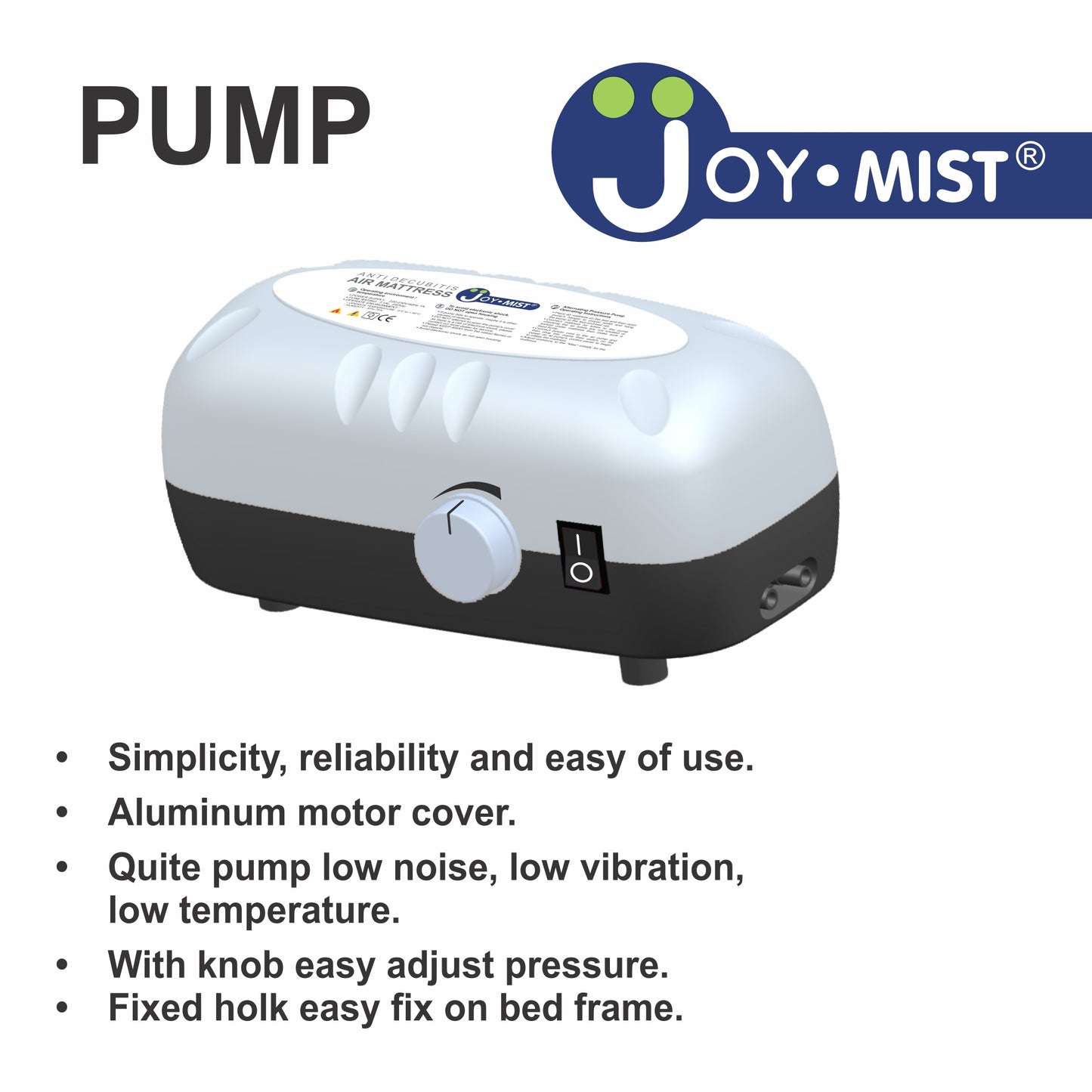 JOYMIST Anti Decubitus Bubble Air Bed with Pump for Patients Bed Sore Helps in Prevention of Bed Sores