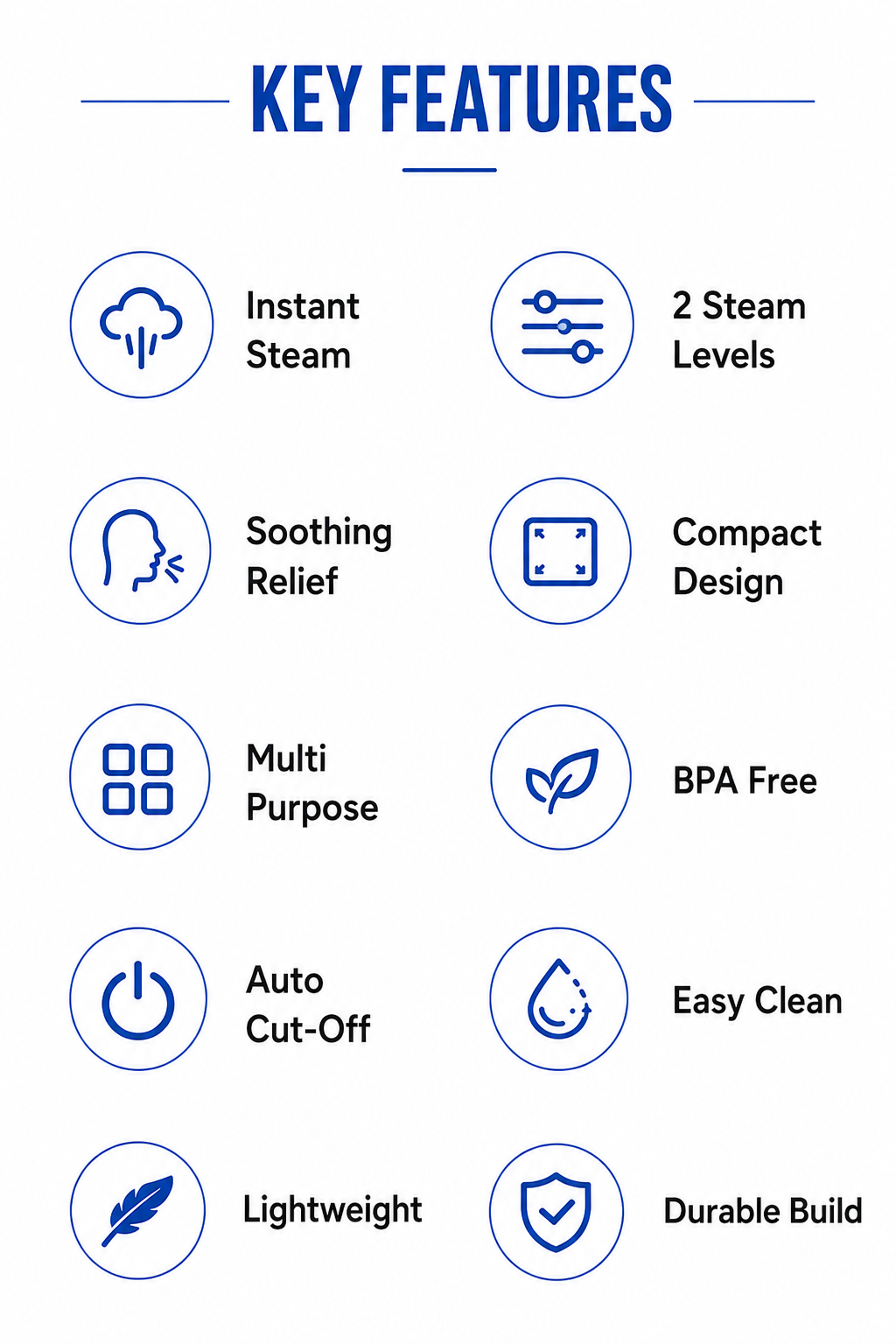 9M All In One Steamer, Facial Steamer and Steam Inhaler for Cold, Cough & Sinus, Suitable for Men, Women & Kids