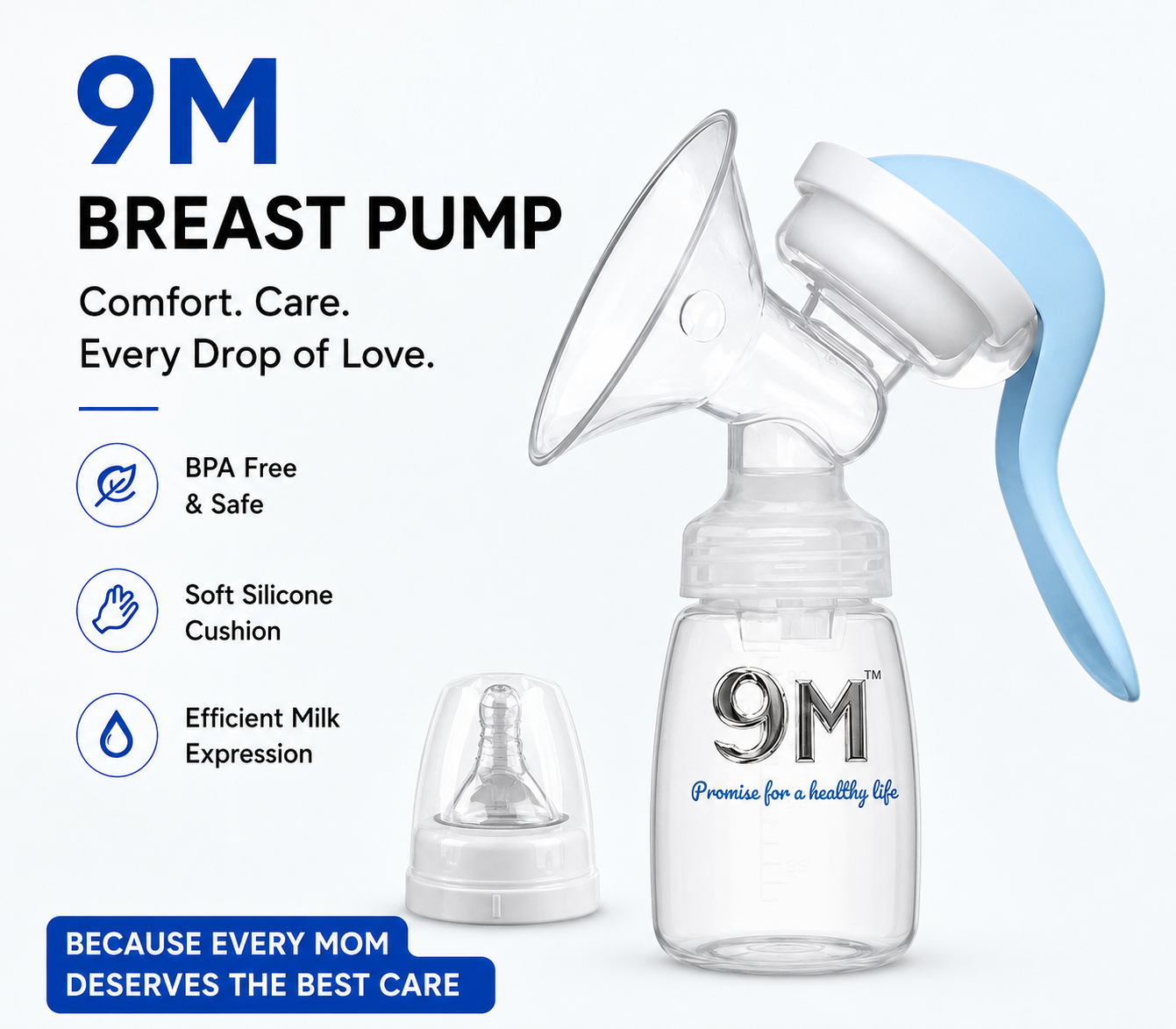 9M MANUAL BREAST PUMP