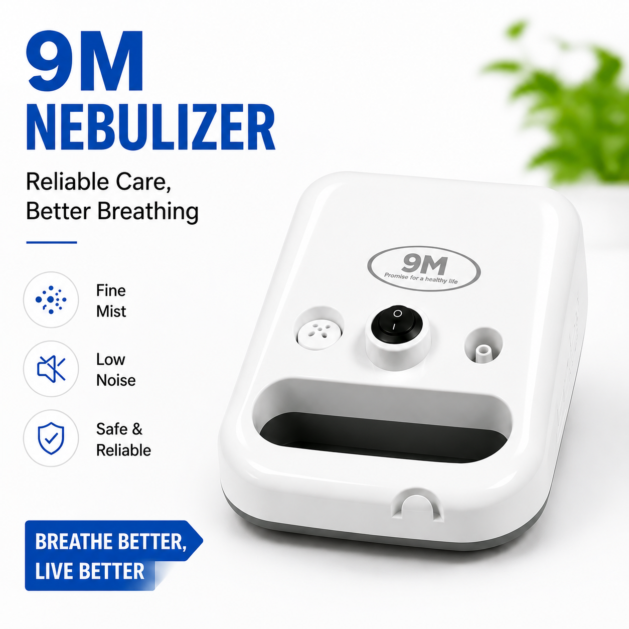 9M Handy Nebulizer Compressor Complete Kit Nebulizer with Child and Adult Masks