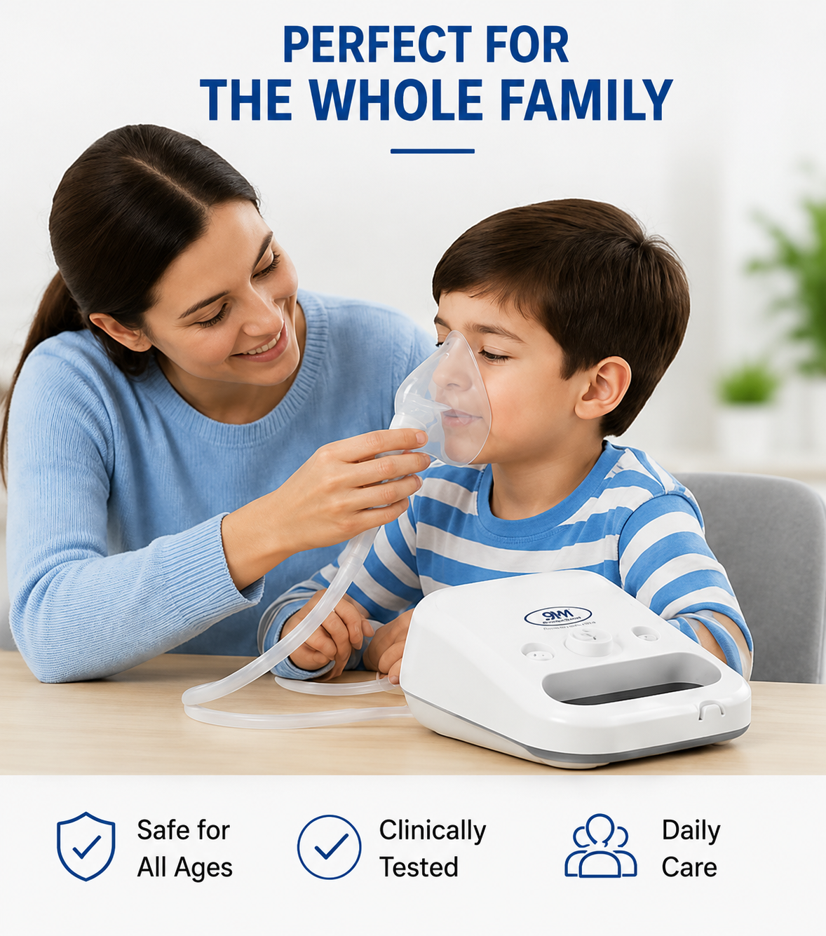 9M Handy Nebulizer Compressor Complete Kit Nebulizer with Child and Adult Masks