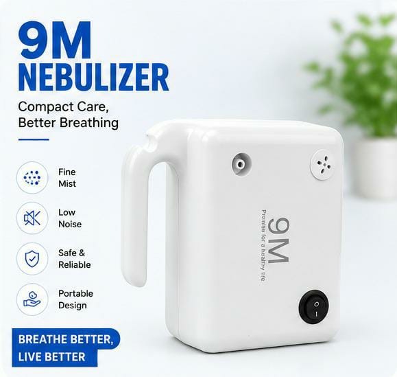 9M Mini Nebulizer Compressor Complete Kit Nebulizer with Child and Adult Masks