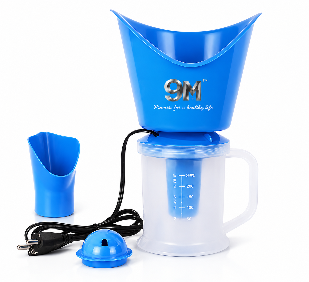 9M All In One Steamer, Facial Steamer and Steam Inhaler for Cold, Cough & Sinus, Suitable for Men, Women & Kids