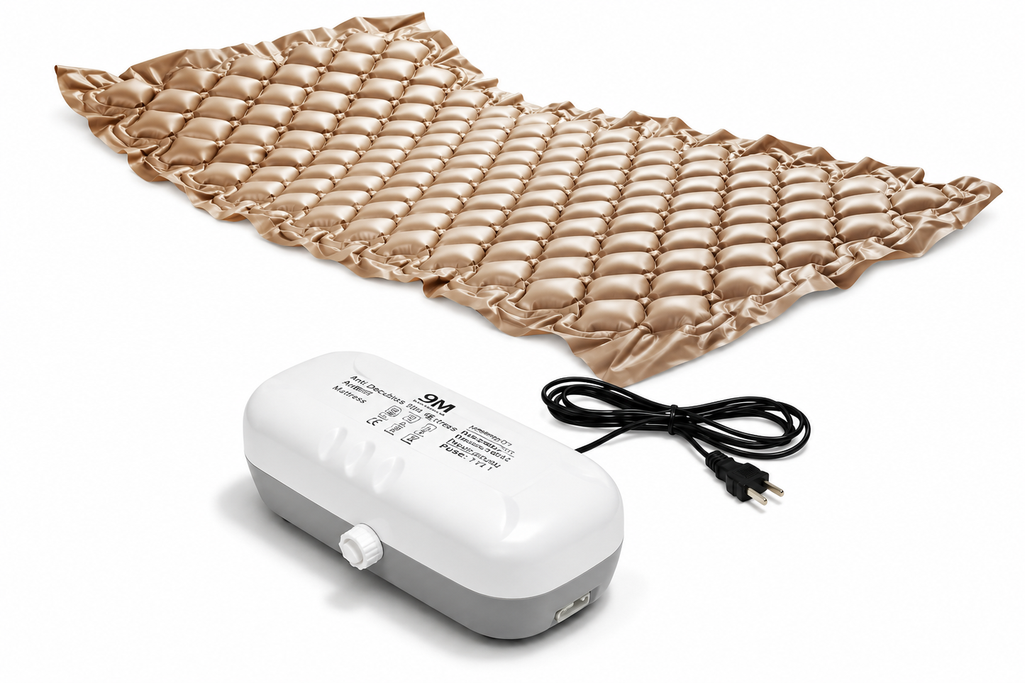 9M Anti Decubitus Bubble Air Bed with Pump for Patients Bed Sore Helps in Prevention of Bed Sores