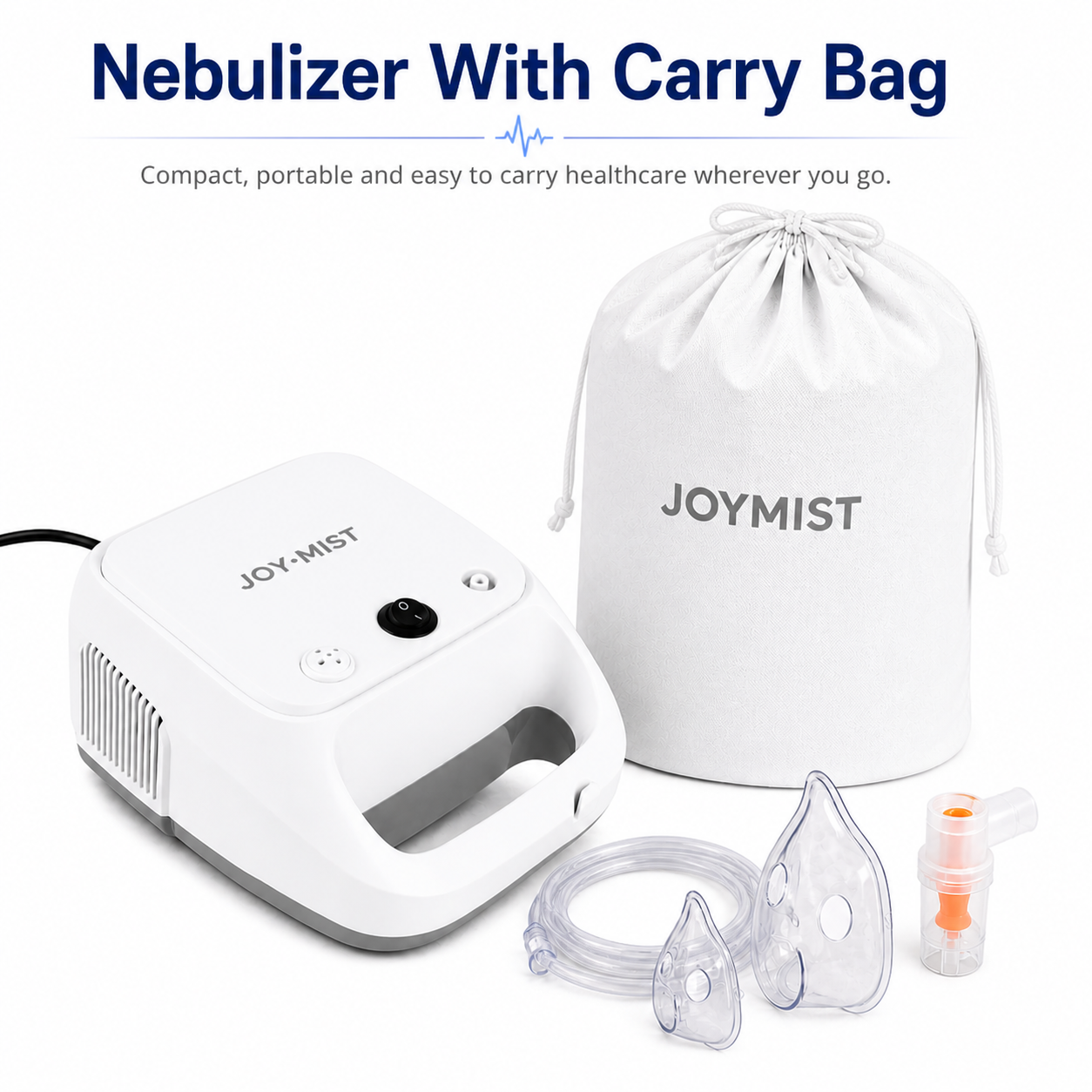 Joynist Advance Nebulizer Compressor Complete Kit Nebulizer with Child and Adult Masks