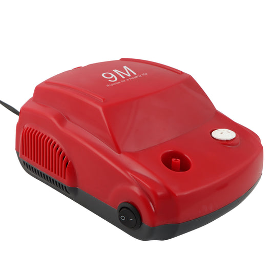 9M Droom Red Car Shape Nebulizer Compressor Complete Kit Nebulizer with Child and Adult Masks