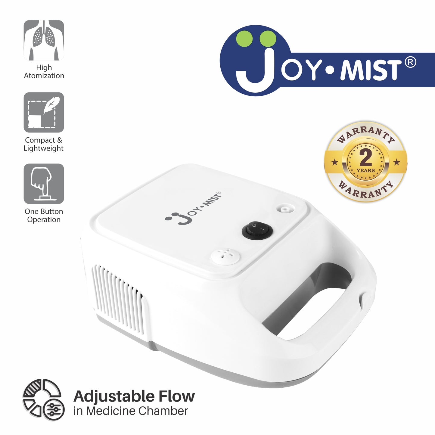 JOYMIST Advance Nebulizer Compressor 360° Degree Nebulization Kit For Child and Adults