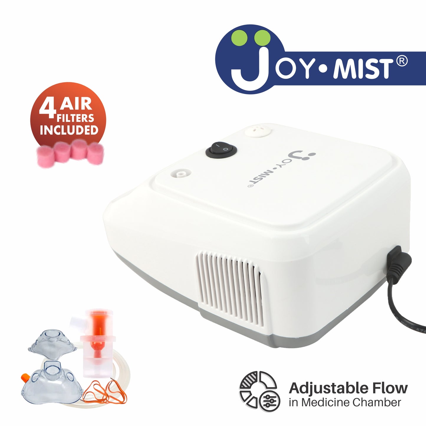 JOYMIST Advance Nebulizer Compressor 360° Degree Nebulization Kit For Child and Adults