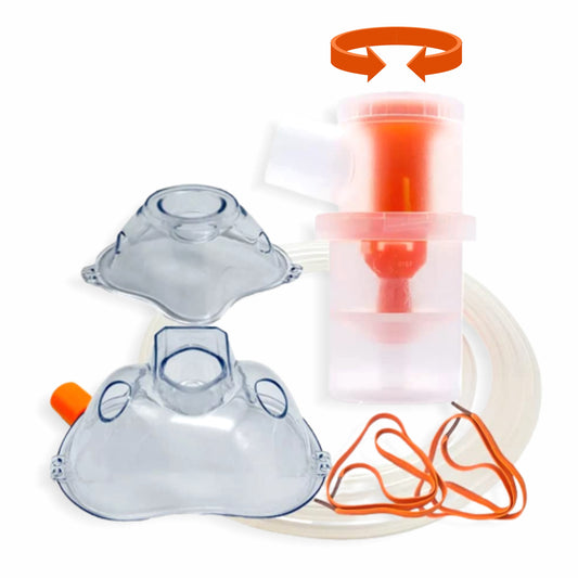 JOYMIST High Performance Adult & Child Masks Kit with Air Tube & Medicine Chamber Complete Kit for Nebulizer