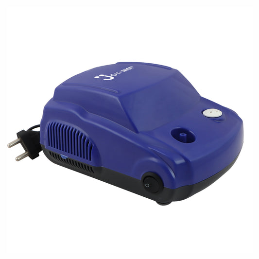 JOYMIST Droom Blue Car Shape Nebulizer Compressor Complete Kit Nebulizer with Child and Adult Masks