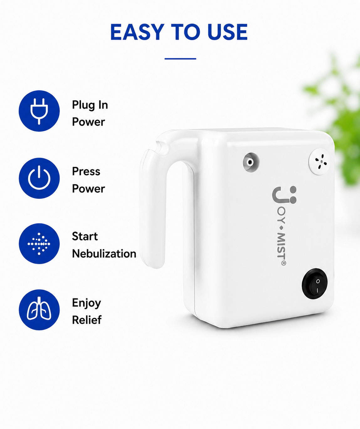 JOYMIST Mini Nebulizer Compressor Complete Kit Nebulizer with Child and Adult Masks