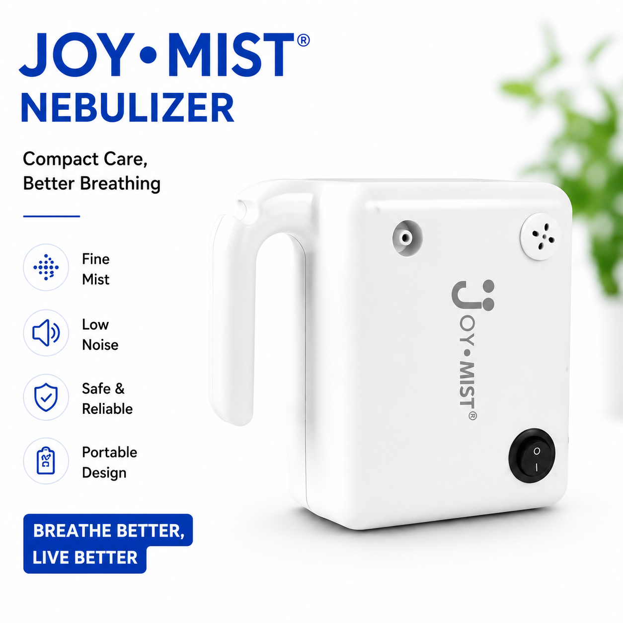 JOYMIST Mini Nebulizer Compressor Complete Kit Nebulizer with Child and Adult Masks
